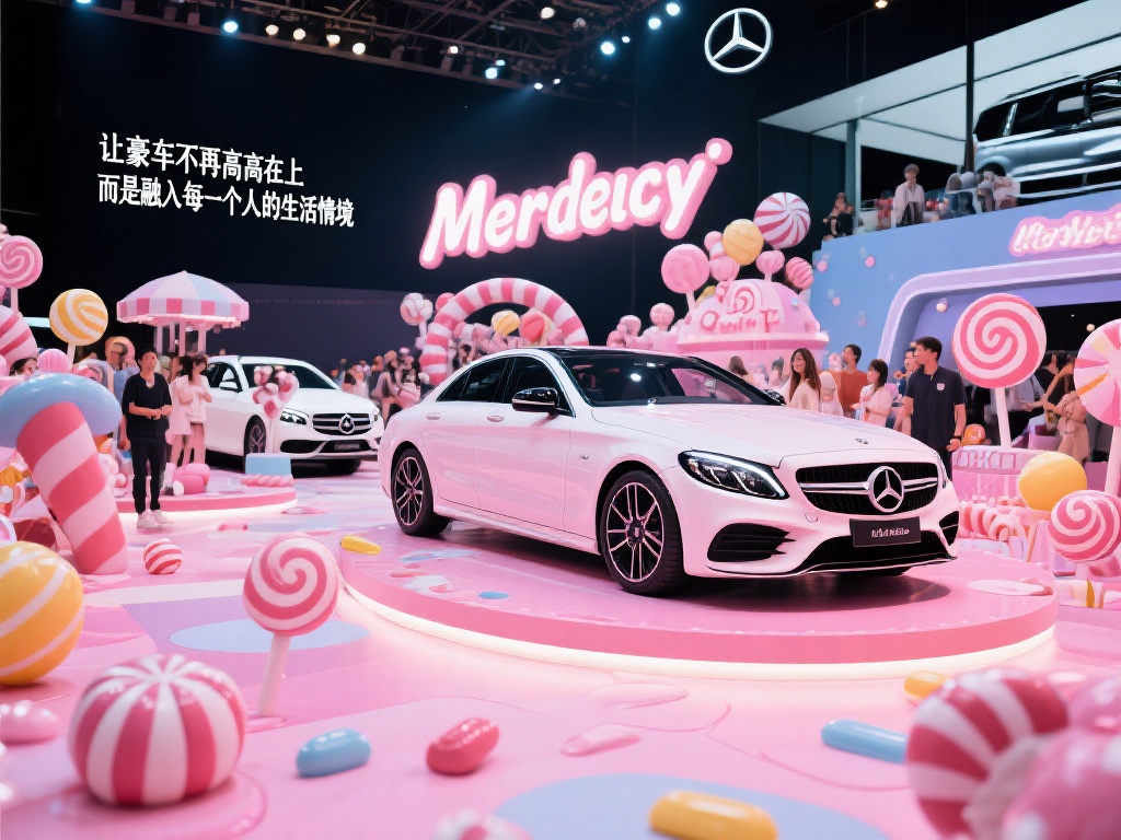 奔驰糖果派对：豪车与甜蜜交融的奇幻冒险