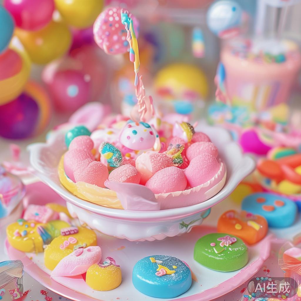 在以"mi"为特色的糖果派对中，糖果不仅仅是甜蜜的