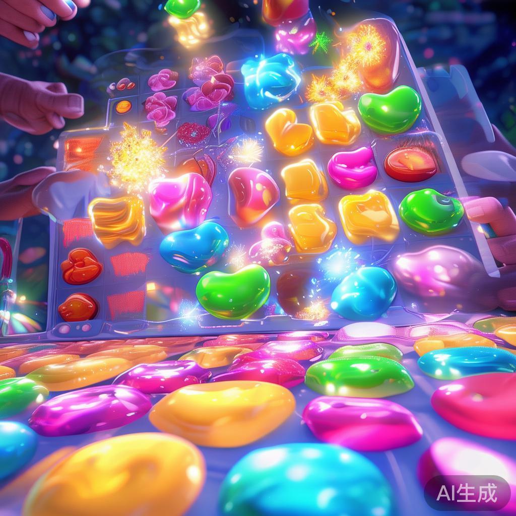 得分的核心在于连续消除、特殊糖果组合以及连锁反应，